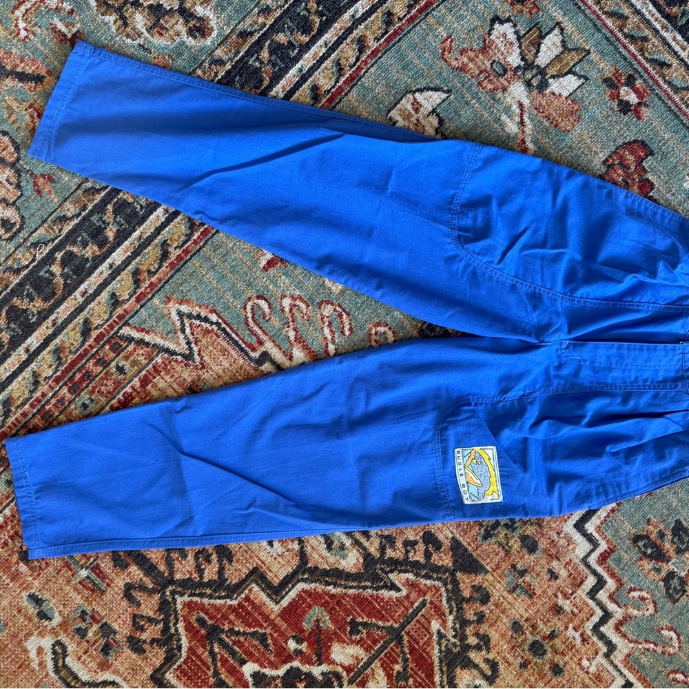 Bugle Boy Royal Blue Pants with Logo Patch